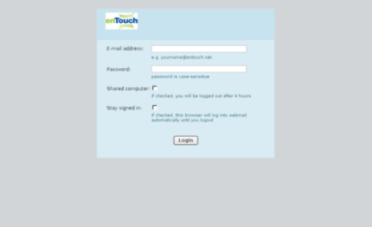 Entouch Webmail Login