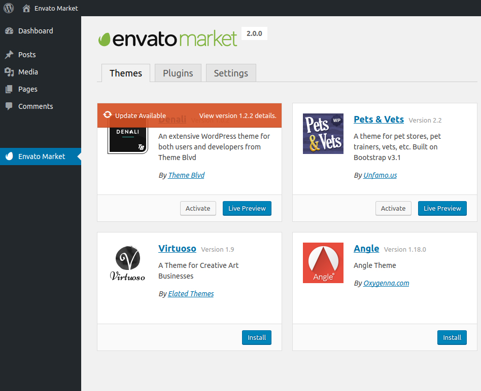 Envato Market Login