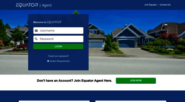 Equator Agent Login