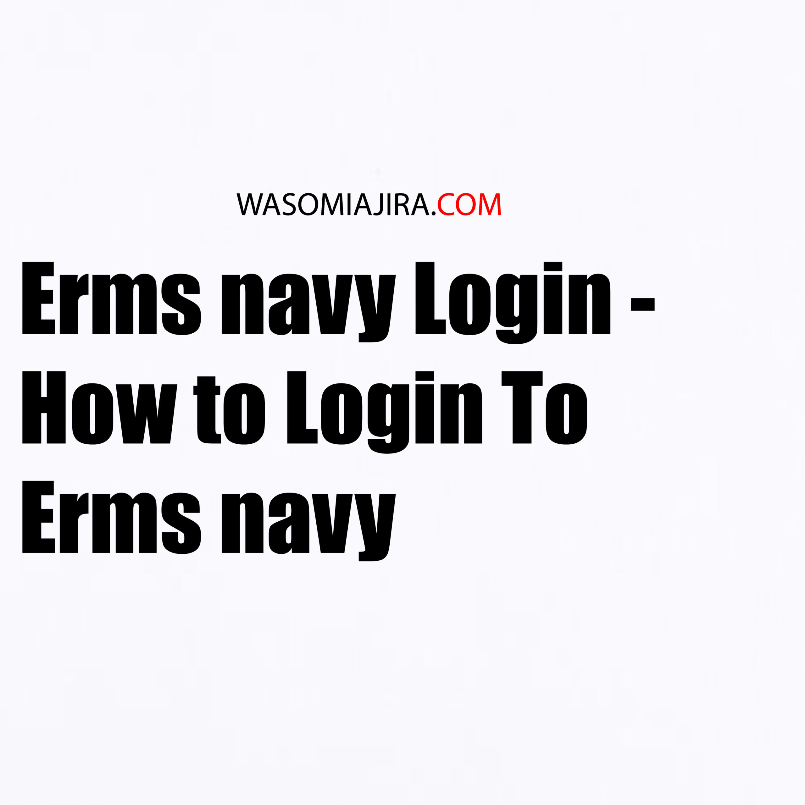 Erms Navy Login