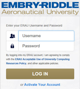 Ernie Login Embry Riddle