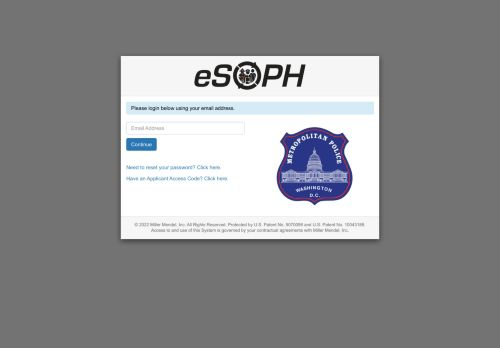 Esoph Background Login