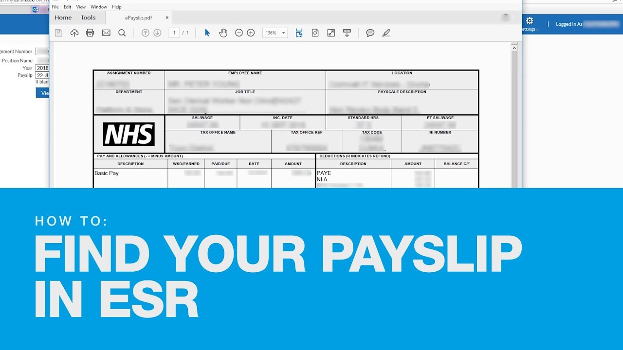 Esr Login Payslip