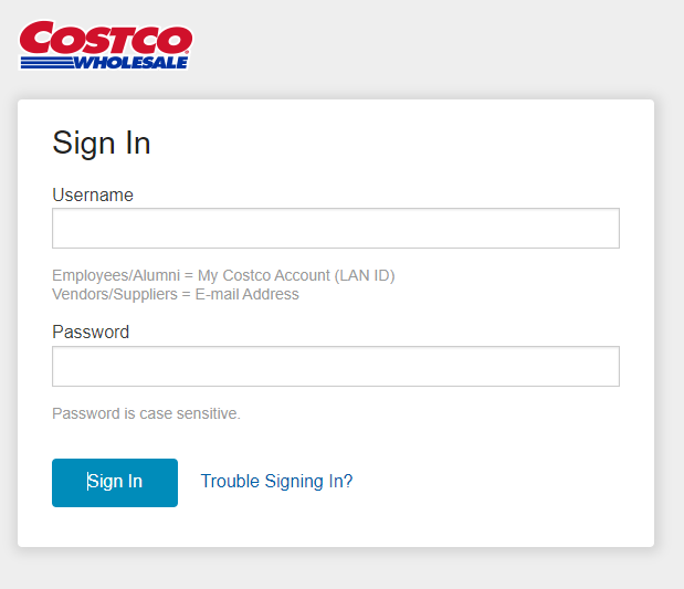 Ess Costco Ca Login