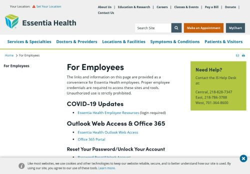 Essentia Health Employee Email Login