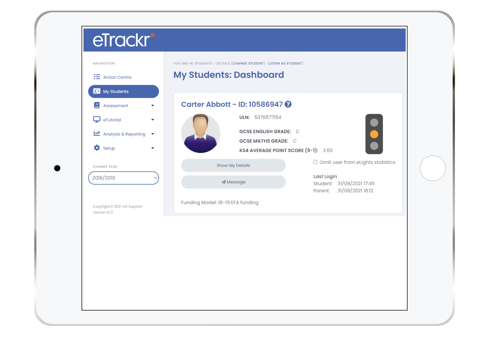 Etrackr Login