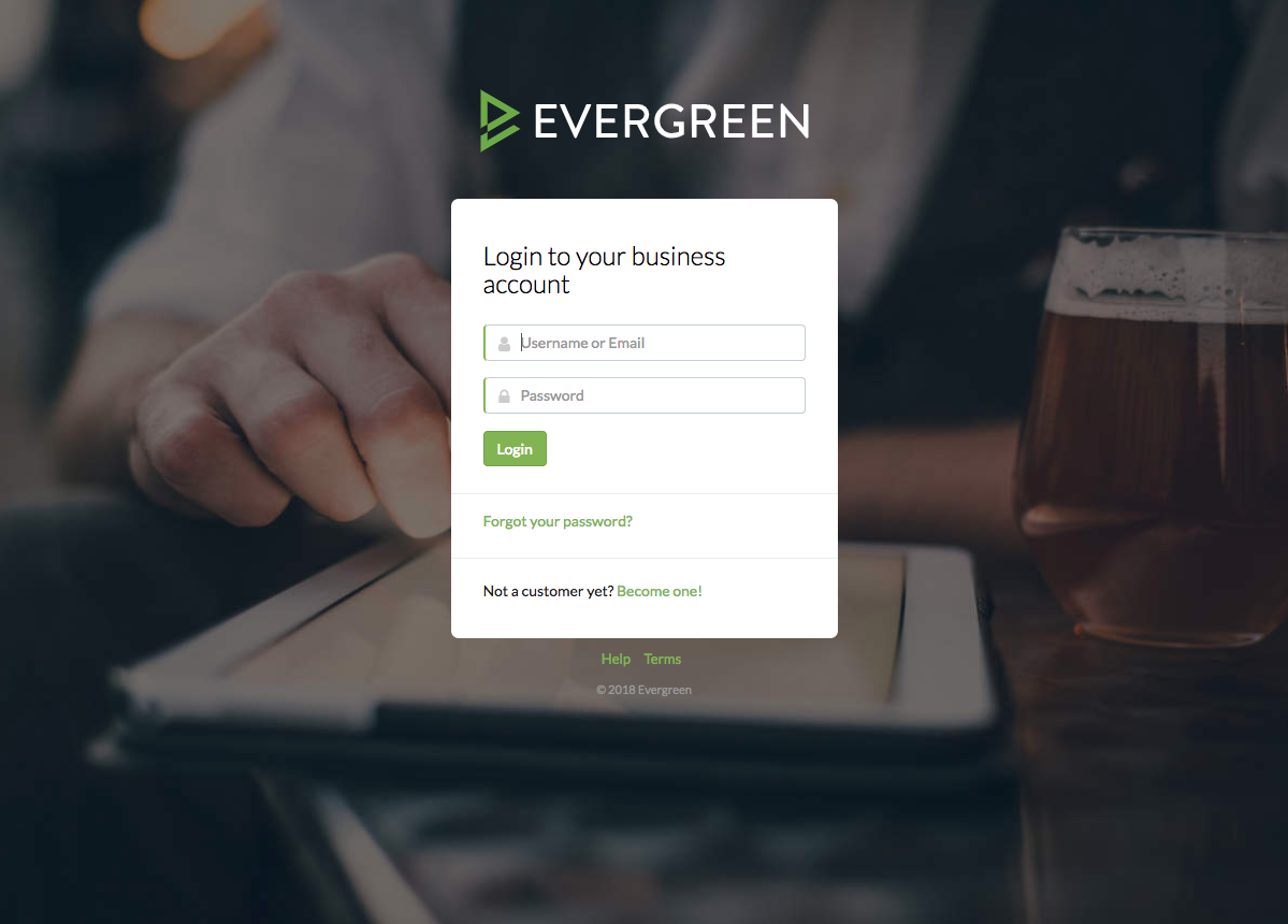 Evergreen Login Page