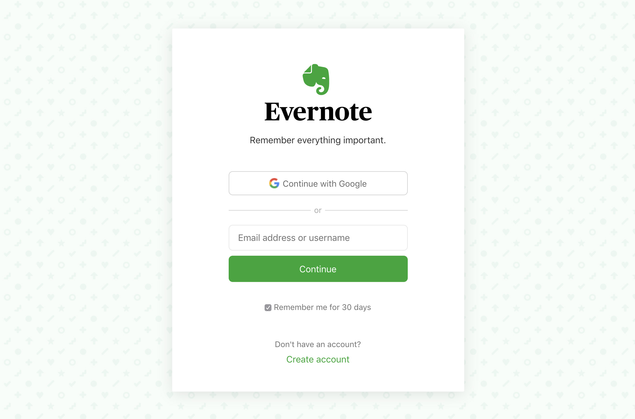 Evernote Web Login