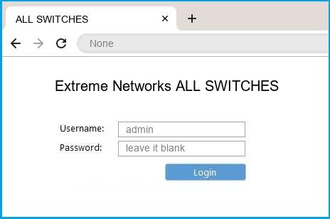 Exos Router Login