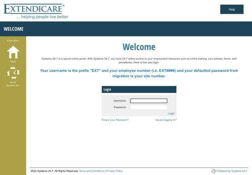 Extendicare 24 7 Login