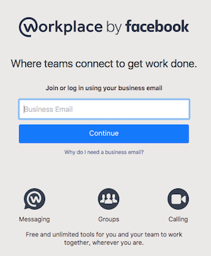 Facebook Workplace Login