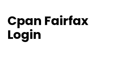 Fairfax Cpan Login