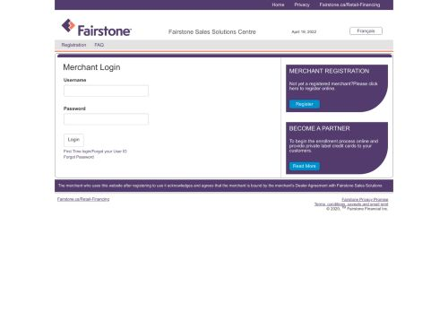 Fairstone Merchant Login