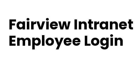 Fairview Employee Login