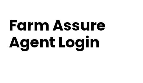 Farm Assure Agent Login