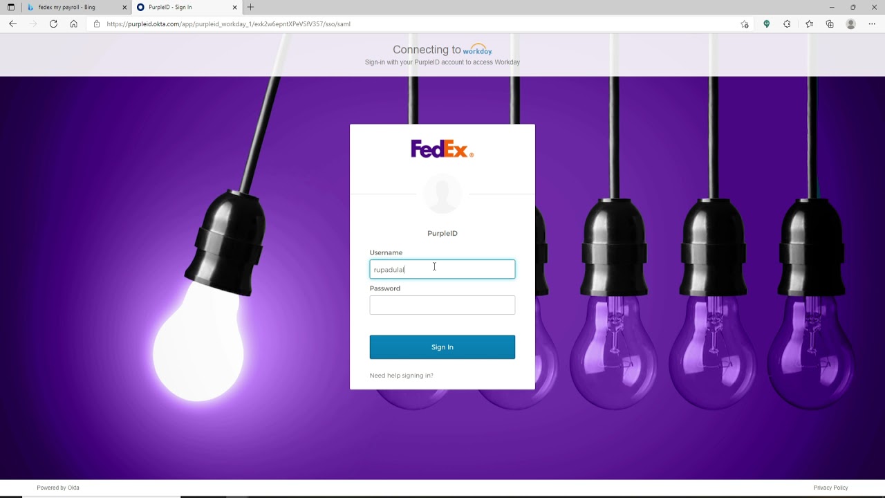 Fedex Purple Id Login Workday