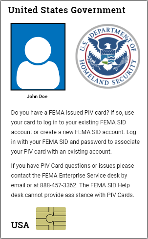 Fema Login Sid