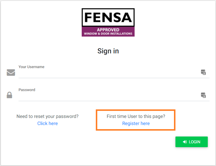 Fensa Login