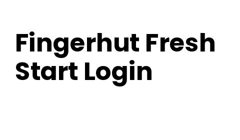 Fingerhut Freshstart Login