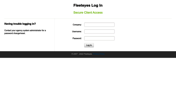 Fleeteyes Login