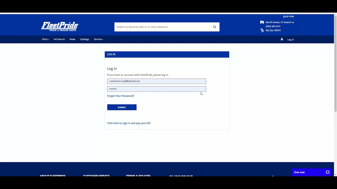 Fleetpride Employee Login