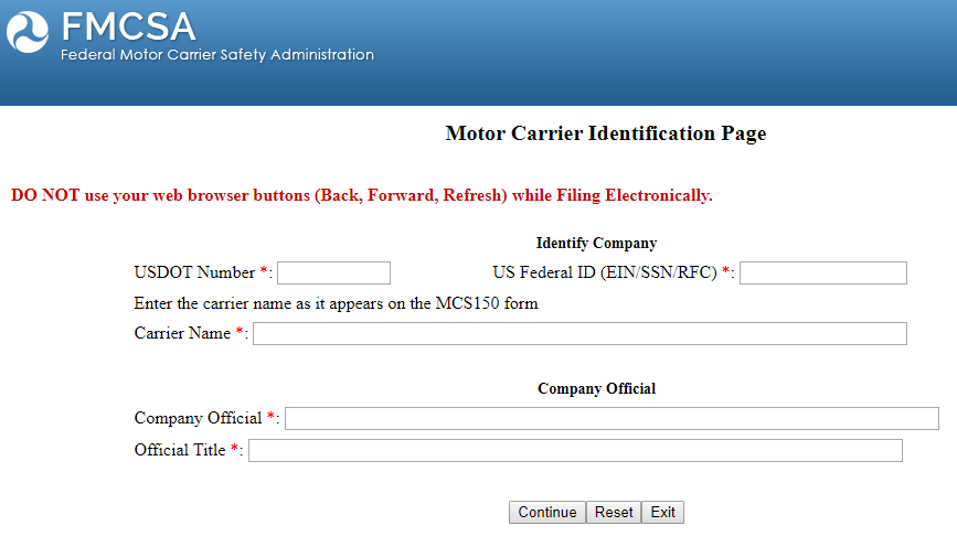 Fmcsa Portal Login