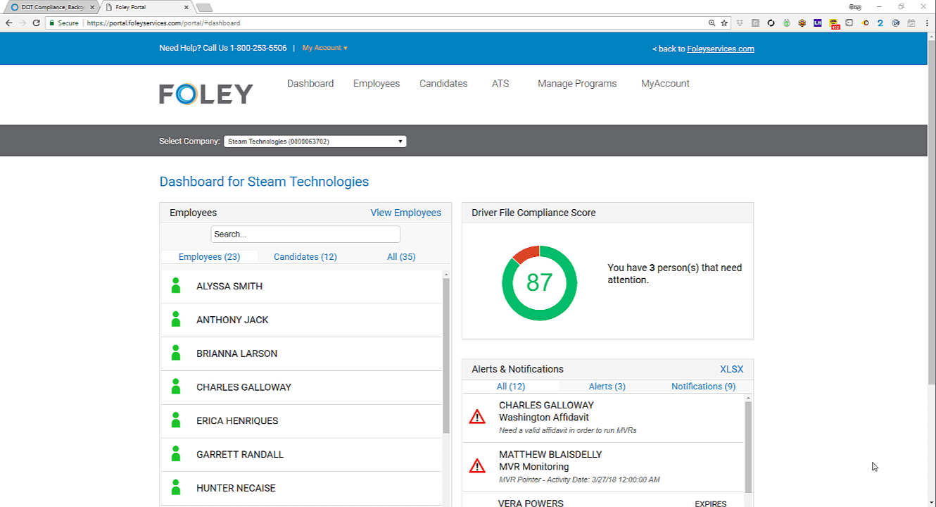 Foleyservices Login