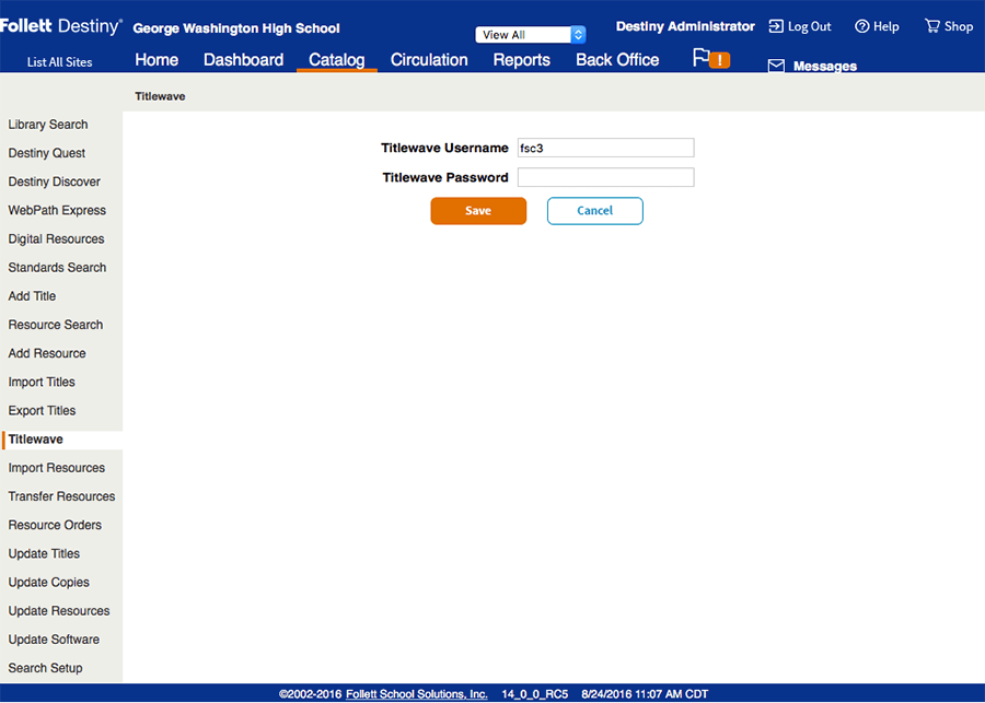 Follett Titlewave Login