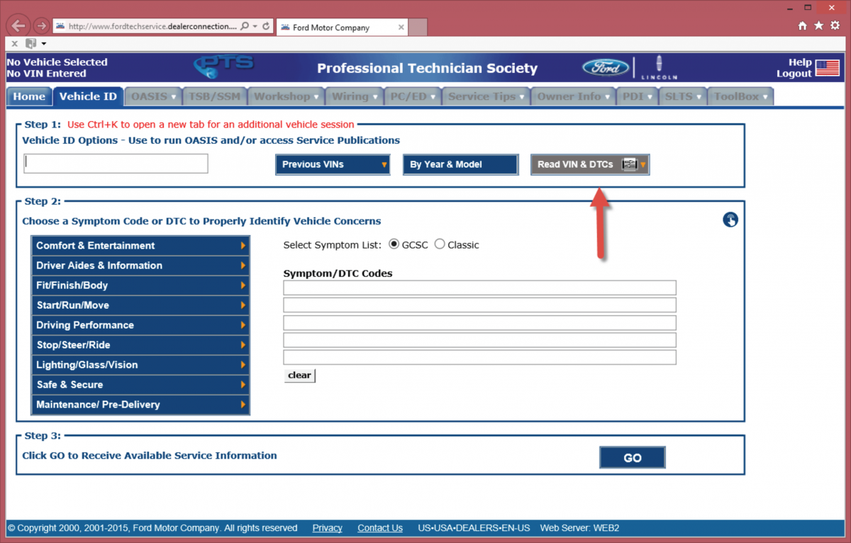 Ford Pts Oasis Login