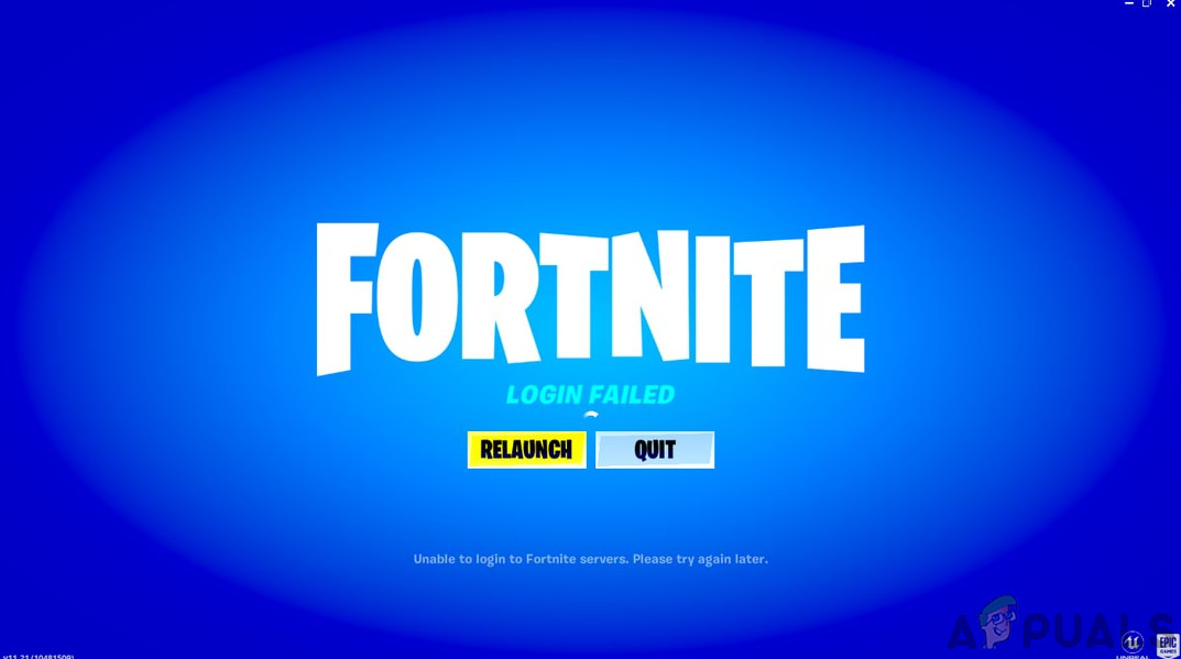 Fortnite Login Failed