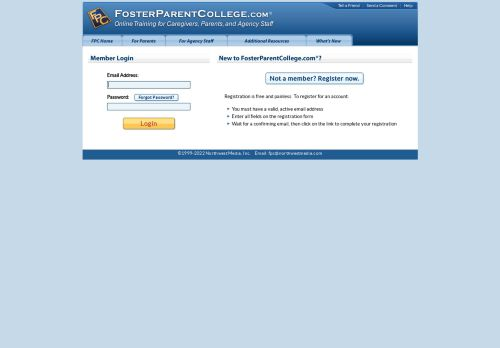 Fosterparentcollege Com Login