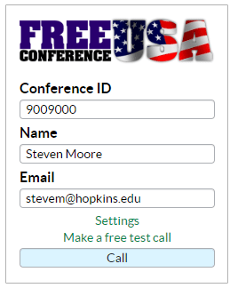 Free Conference Call Usa Login