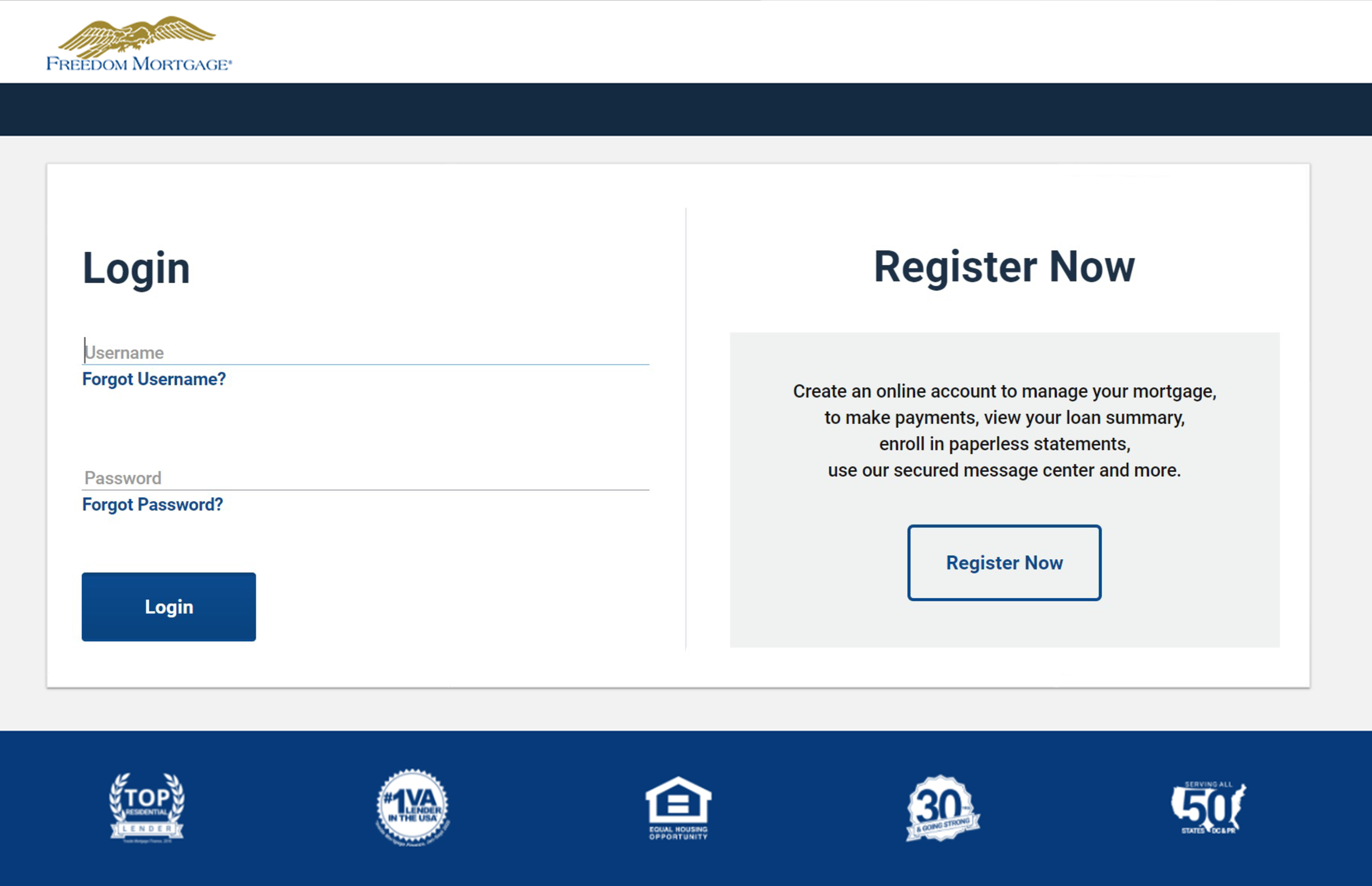 Freedom Mortgage Corporation Login