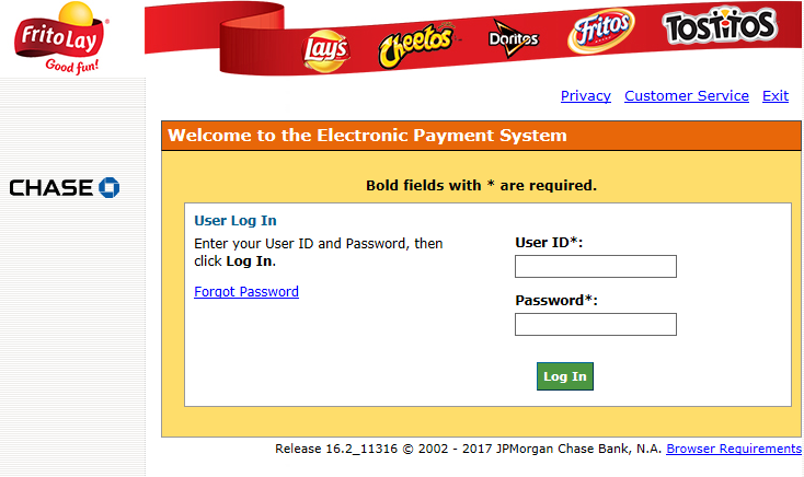 Frito Lay Login