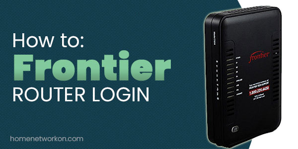 Frontier Router Login