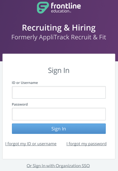 Frontline Applitrack Login