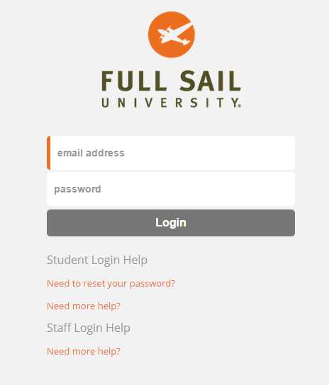 Full Sail Student Login