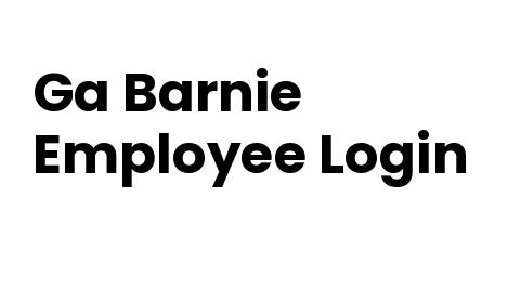 Ga Barnie Employee Login