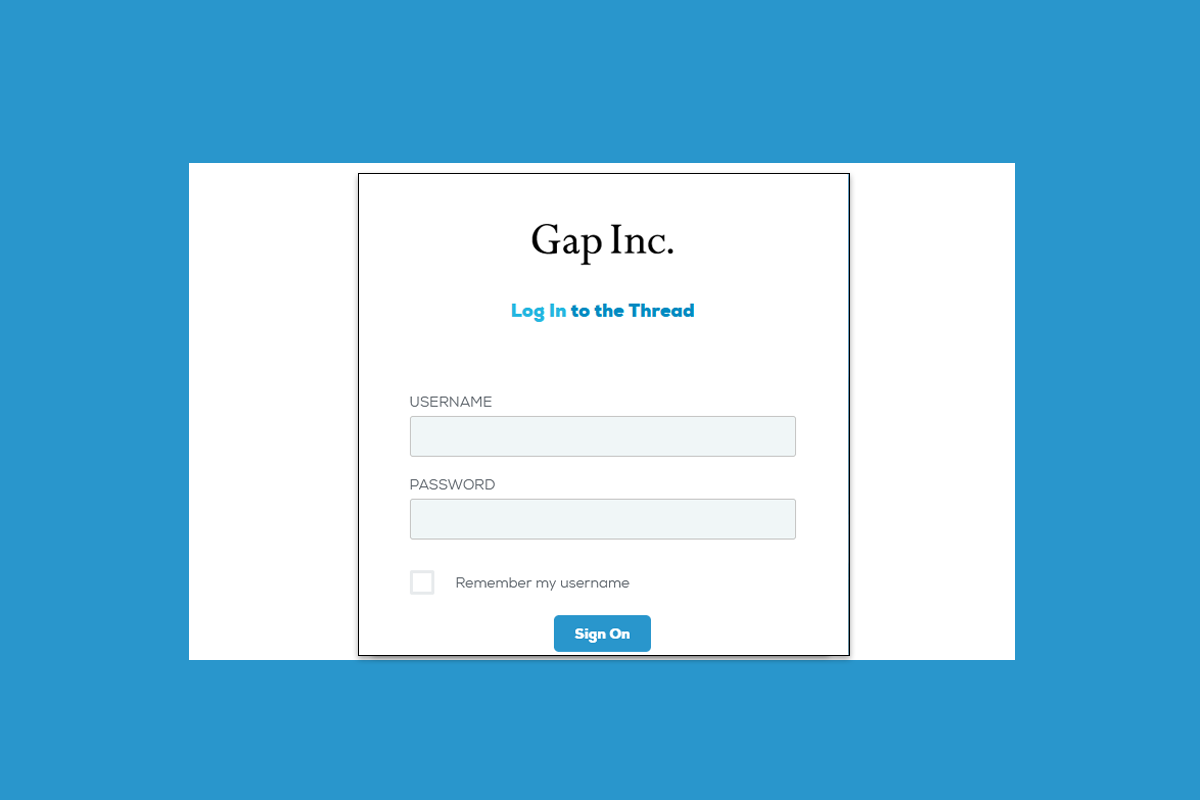 Gap Employee Login