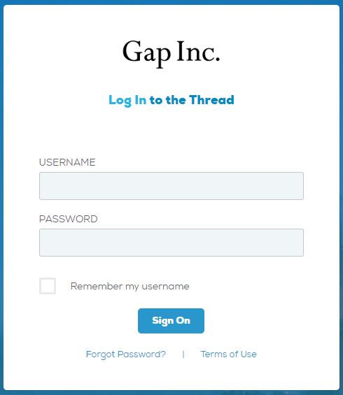 Gap Thread Login