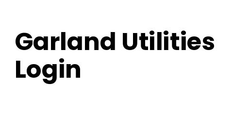 Garland Utilities Login