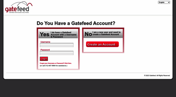 Gatefeed Login