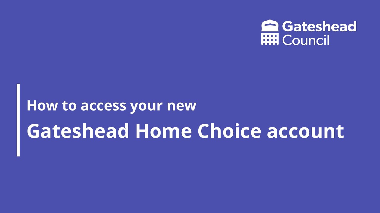 Gateshead Home Choice Login