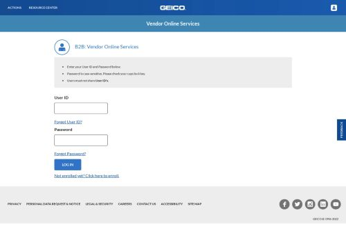 Geico Vendor Login