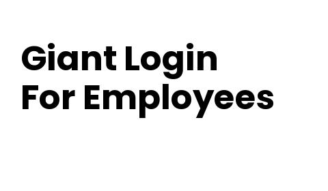 Giant Employee Login