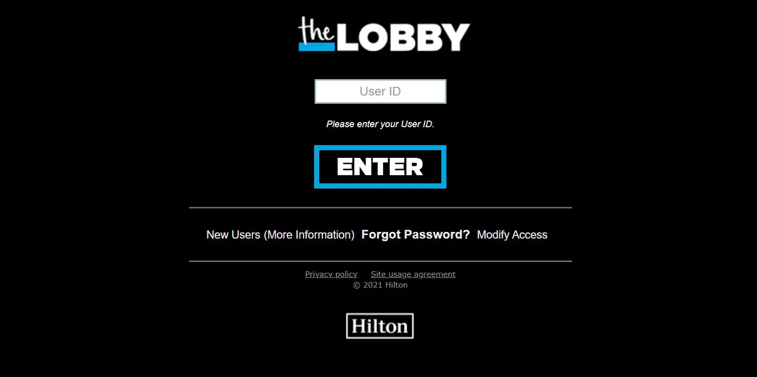 Go Hilton Lobby Login