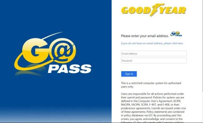 Goodyear Employee Portal Login