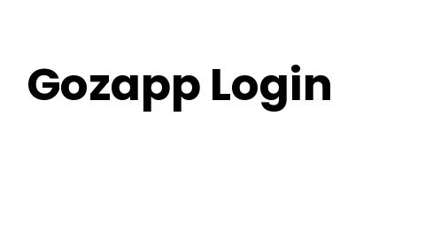 Gozapp Login