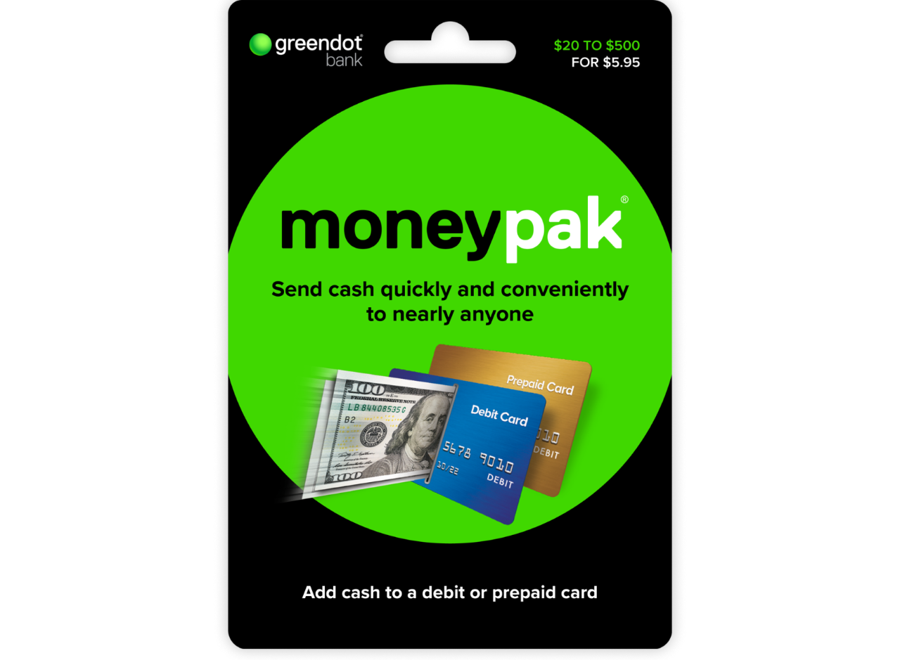 Green Dot Moneypak Login