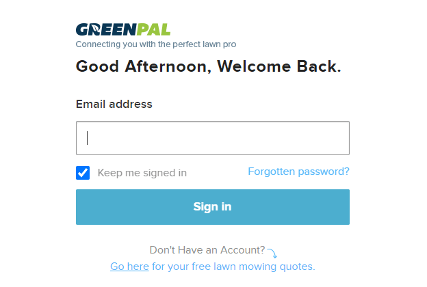 Greenpal Pro Login